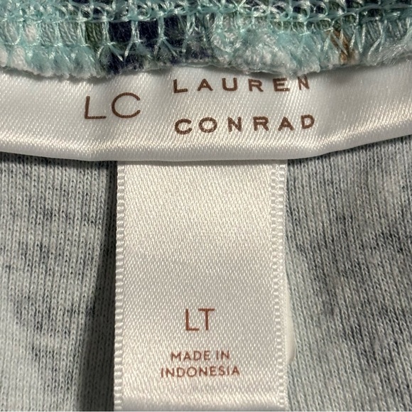 LC Lauren Conrad LT Pajama pants pine xmas trees Soft green winter snow LIKE NEW - Picture 6 of 12